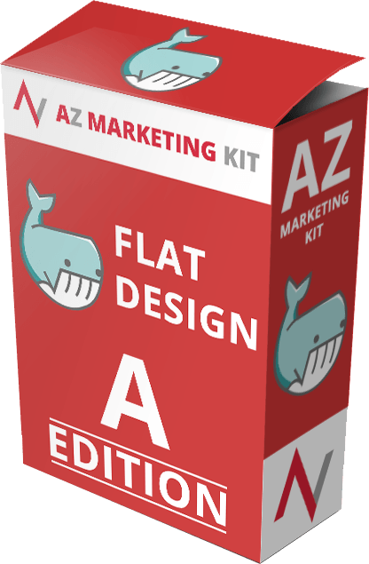 AZ 扁平化設計行銷圖庫 - 以扁平化設計風格的行銷素材讓你的轉化率直飆 105% 以上！